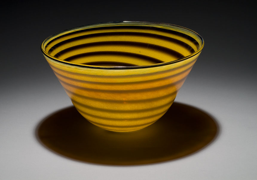 Decorative Functional blown glass bowl